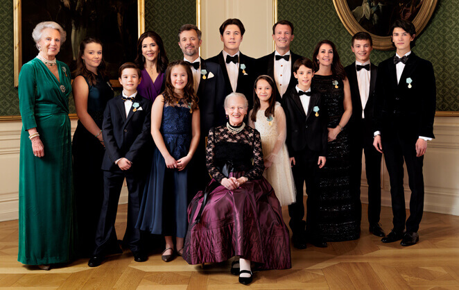 Le dîner du jubilé d'or de la reine Margrethe II de Danemark