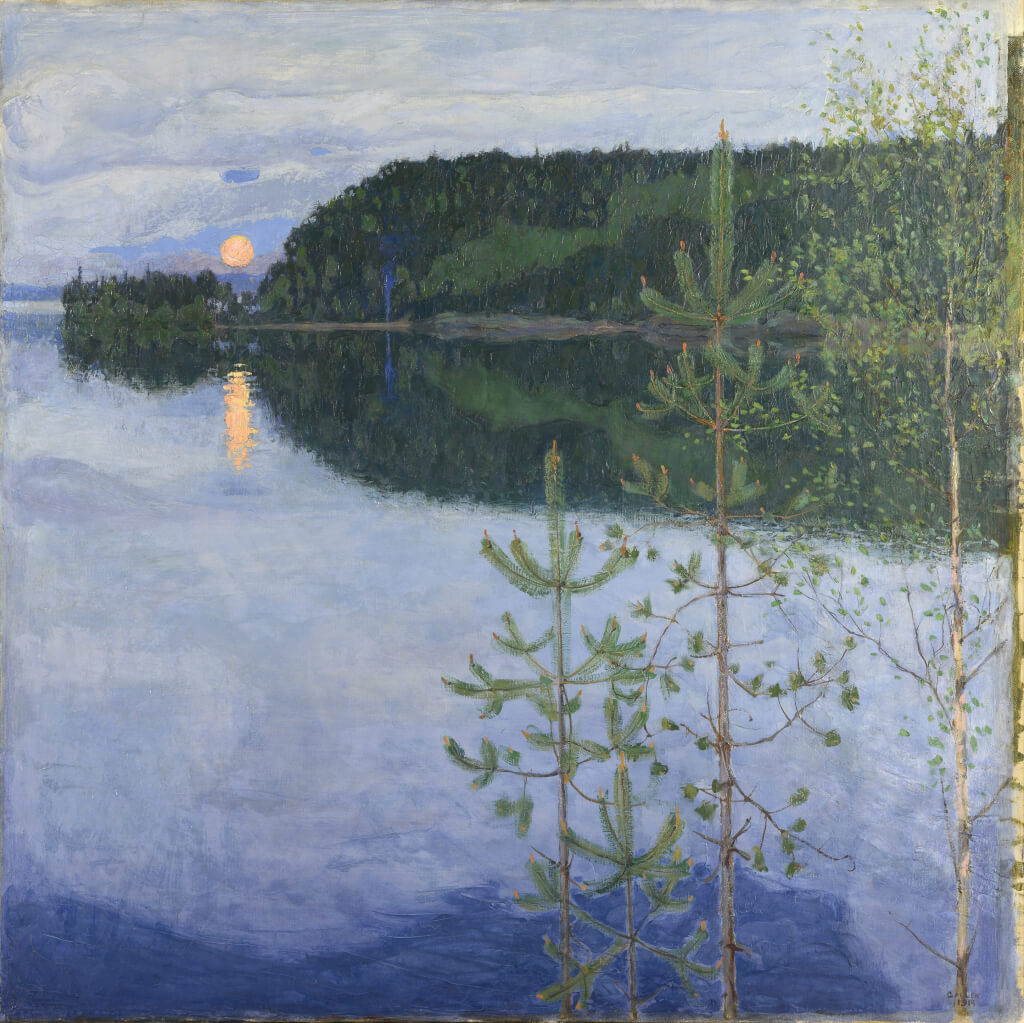 Akseli Gallen-Kallela (1865-1931), Nuit de printemps, 1914, huile sur toile, 115,5 x 115,6 cm, © Jouko Vatanen, Helsinki