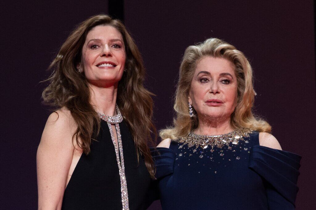 Chiara Mastroianni et sa mère Catherine Deneuve à Cannes