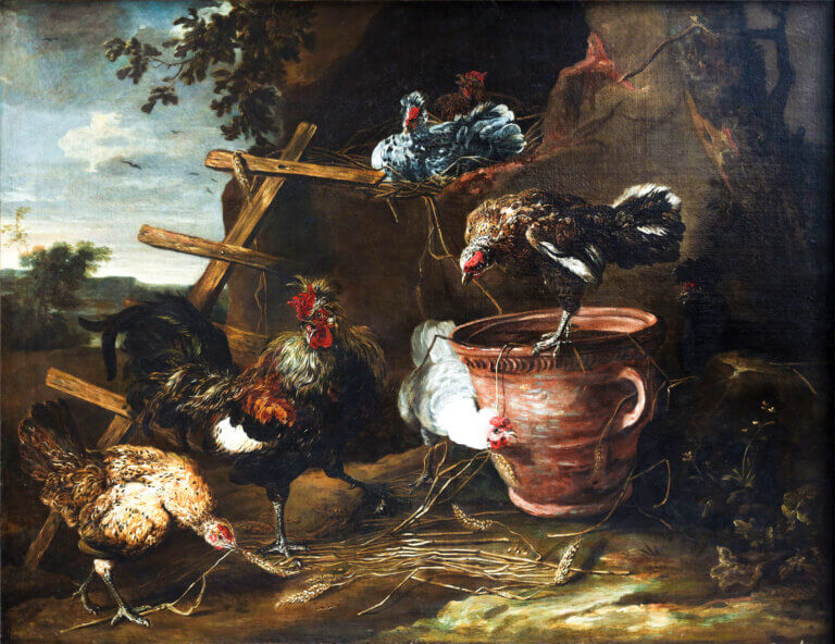 Jan Fyt, Le Coq et le bijou, huile sur toile, s.d., 119 x 152 cm. © DR