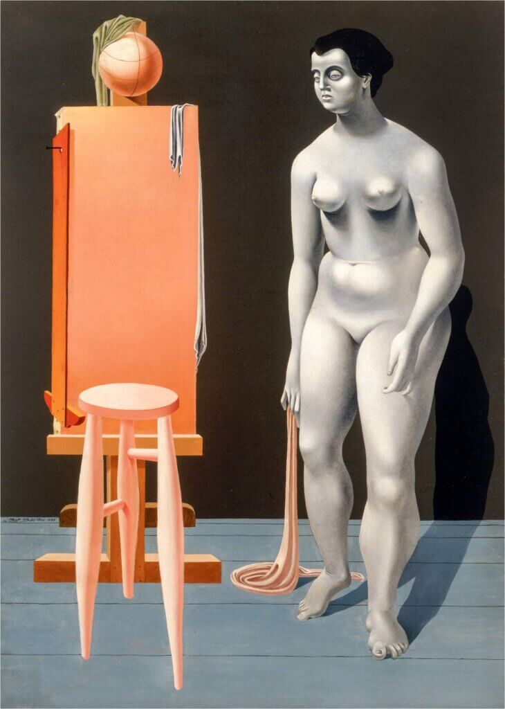 Philip Guston, Female Nude with Easel, 1935 © The Estate of Philip Guston, ​ courtesy Hauser & Wirth