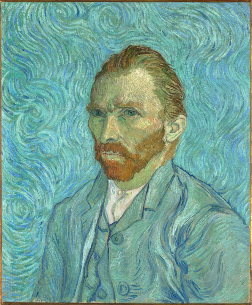 Vincent Van Gogh, Portrait de l'artiste (détail), en 1889, huile sur toile, 65 x 54,2 cm © Musée d’Orsay, Dist. RMN-Grand Palais / Patrice Schmidt