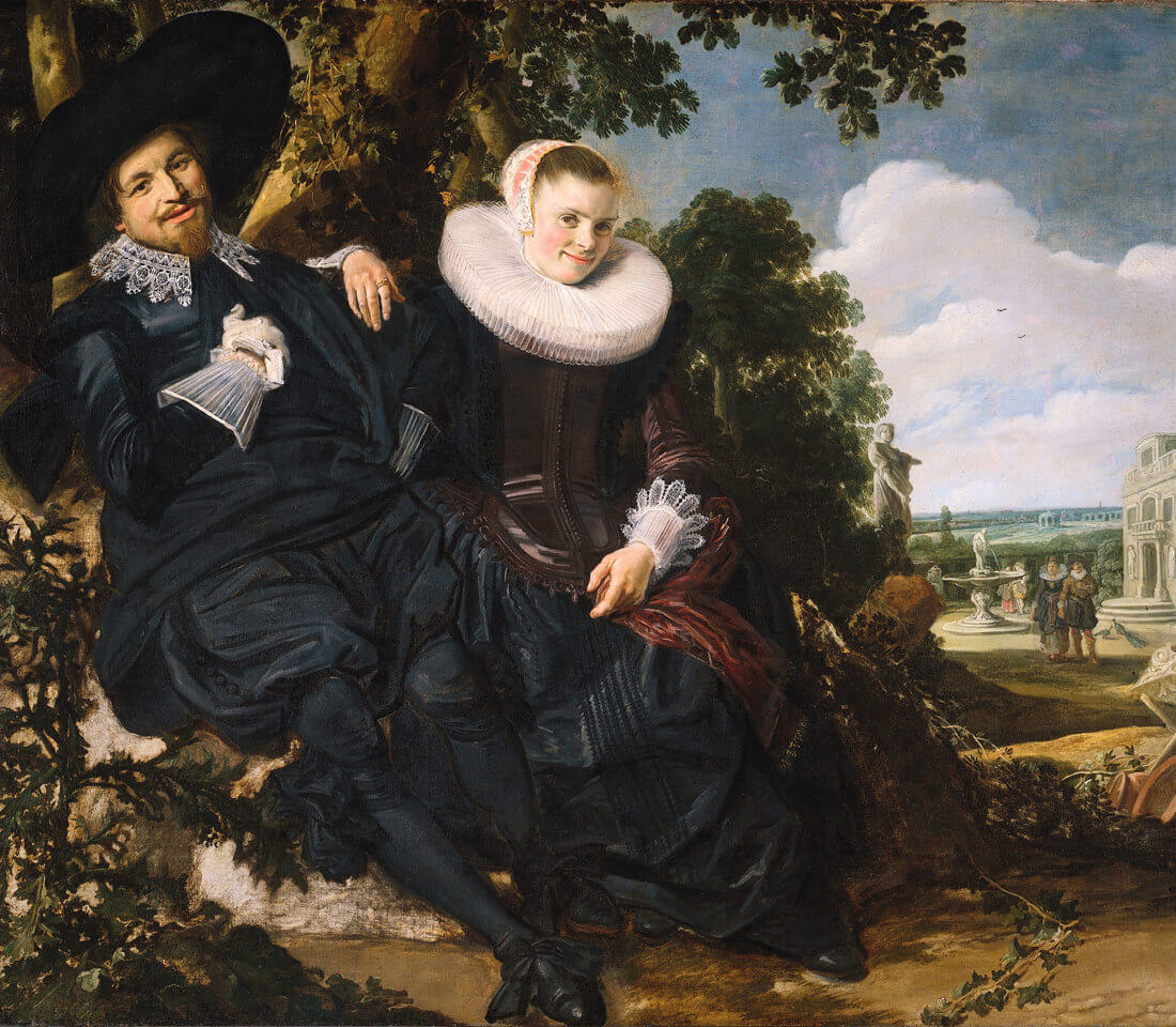 Frans Hals, 'Portrait of a Couple, probably Isaac Abrahamsz Massa and Beatrix van der Laen', ca. 1622, huile sur toile, 140 × 166.5 cm © Rijksmuseum, Amsterdam