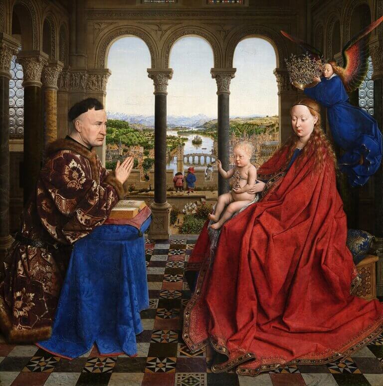 Jan van Eyck, La Vierge du chancelier Rolin