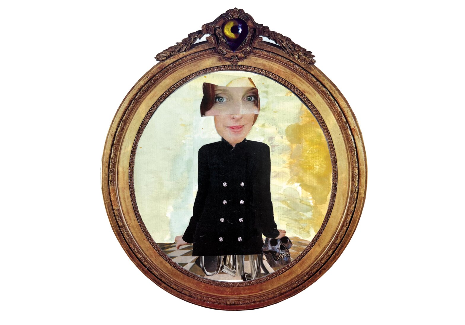 Maîtresse du collage (portrait d’Emelyne Duval)