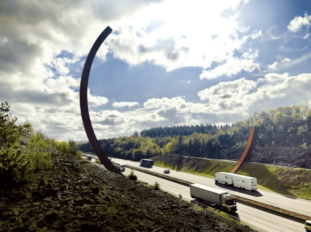 L'Arc Majeur de Bernar Venet © Courtesy Perrotin