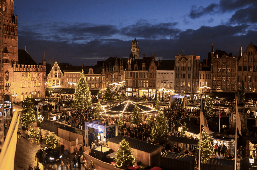 Le marché de Noël à Bruges. © Shutterstock