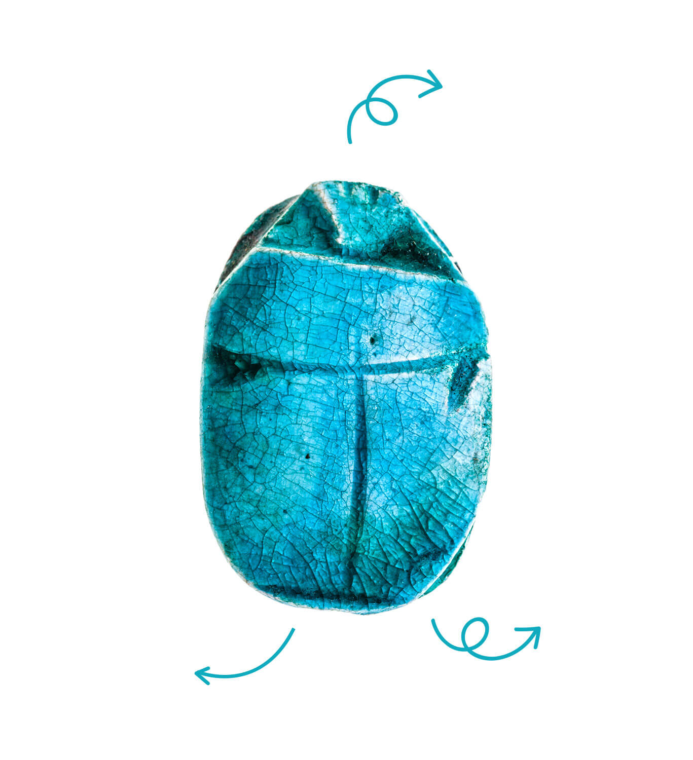 Icône égyptienne : scarabée amulette