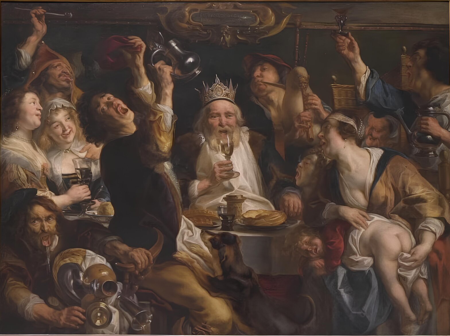 Jacques Jordaens, Le roi boit