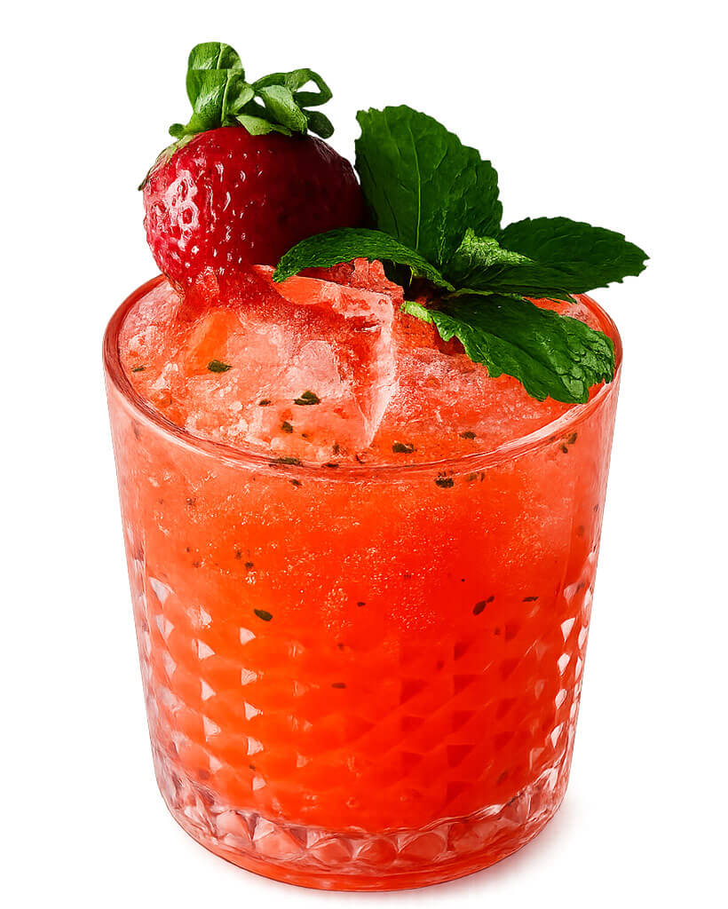 Cocktail de printemps cidre et fraise